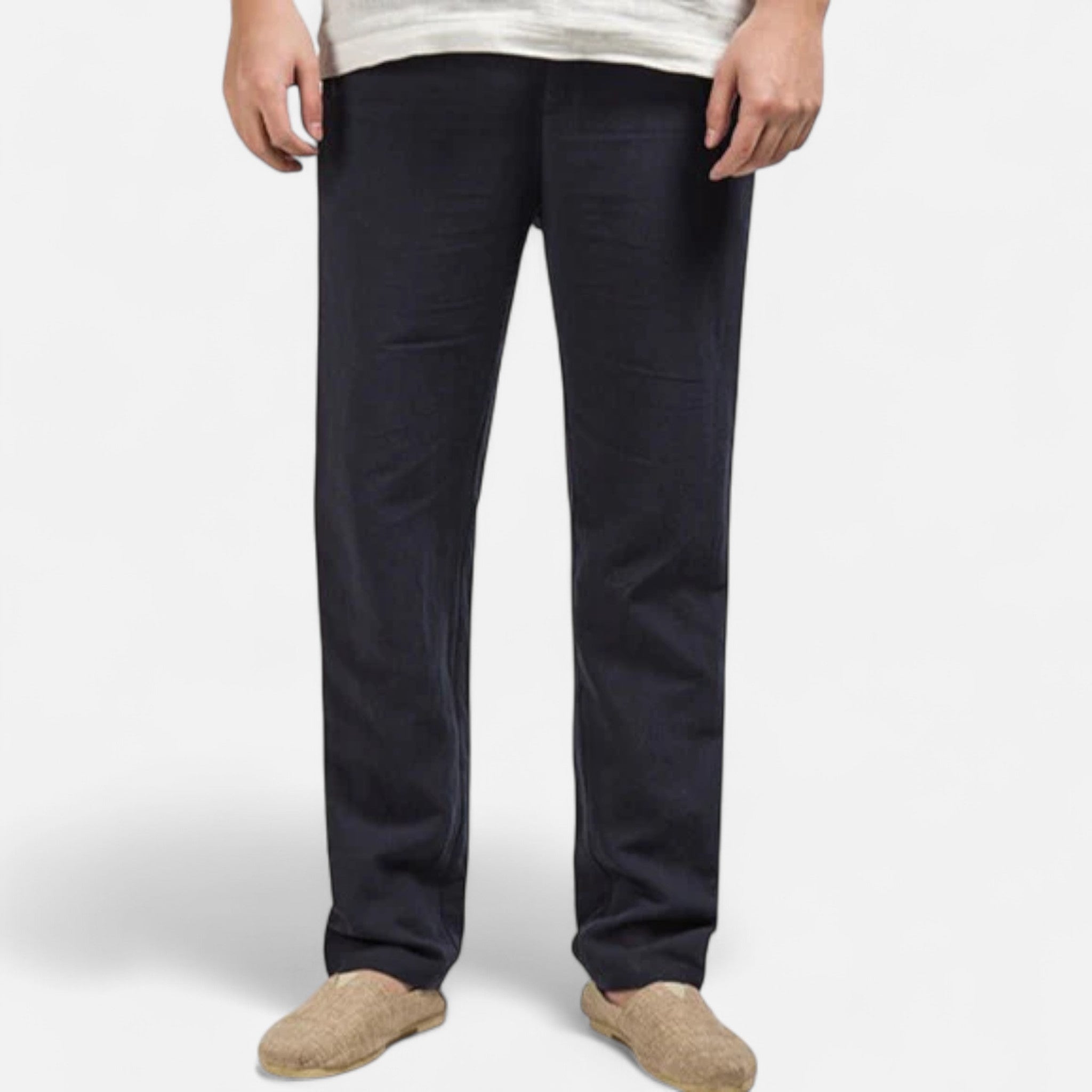 Eloura | Men’s Linen Trousers – Breathable Ease, Tailored Simplicity