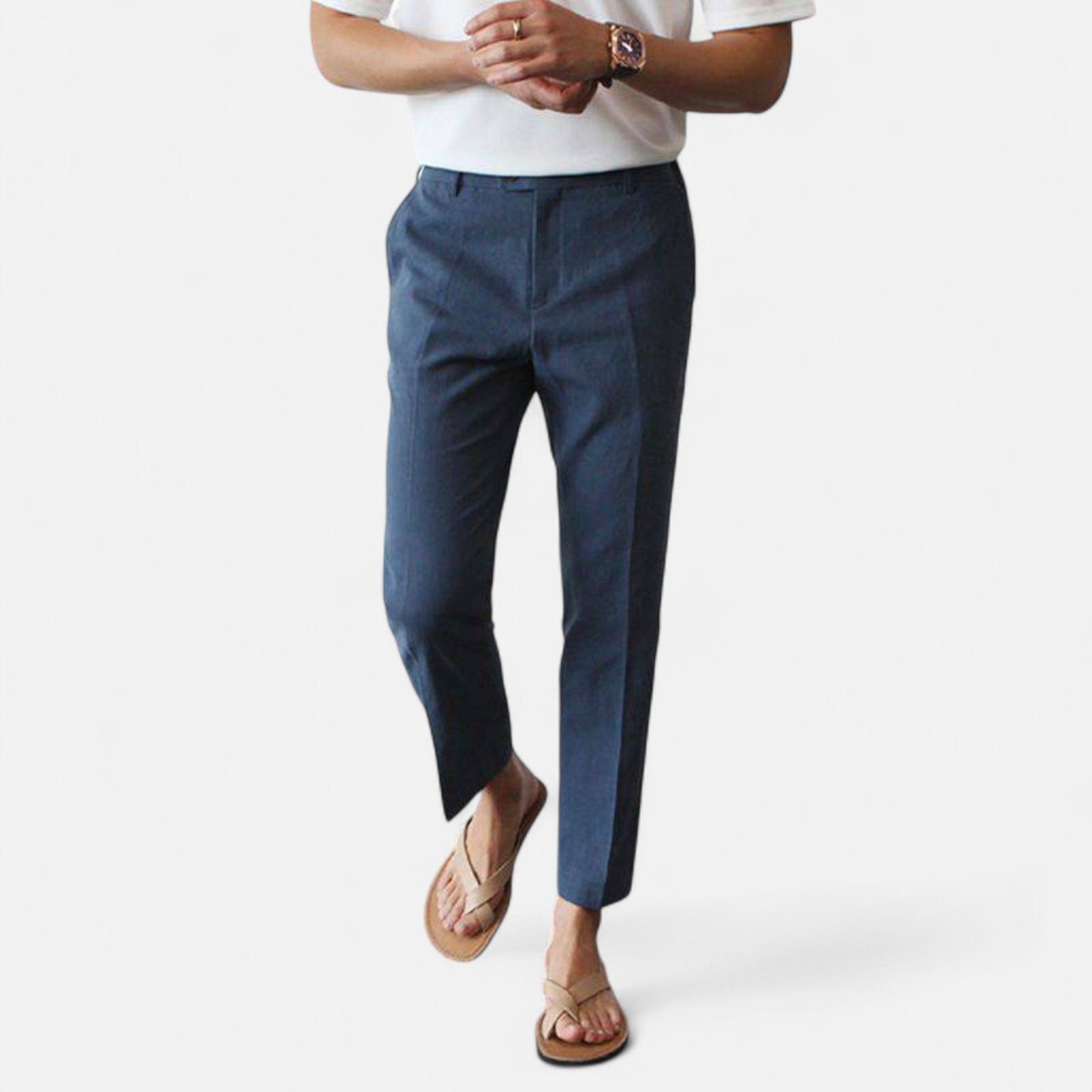 Eloura | Men’s Linen Trousers – Breathable Ease, Tailored Simplicity