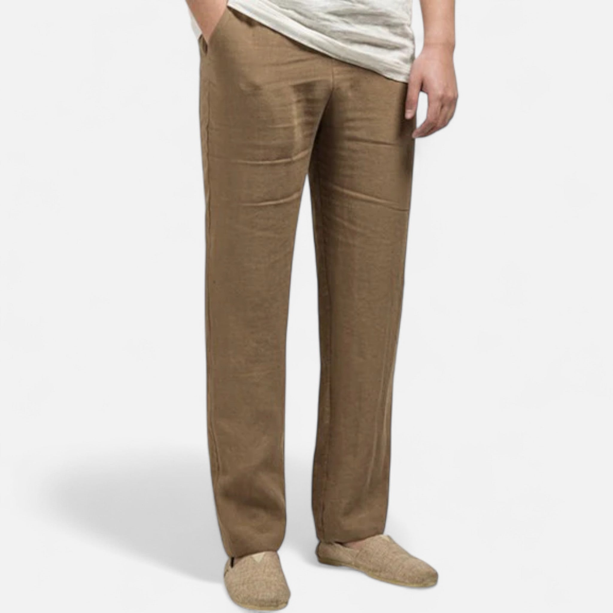 Eloura | Men’s Linen Trousers – Breathable Ease, Tailored Simplicity