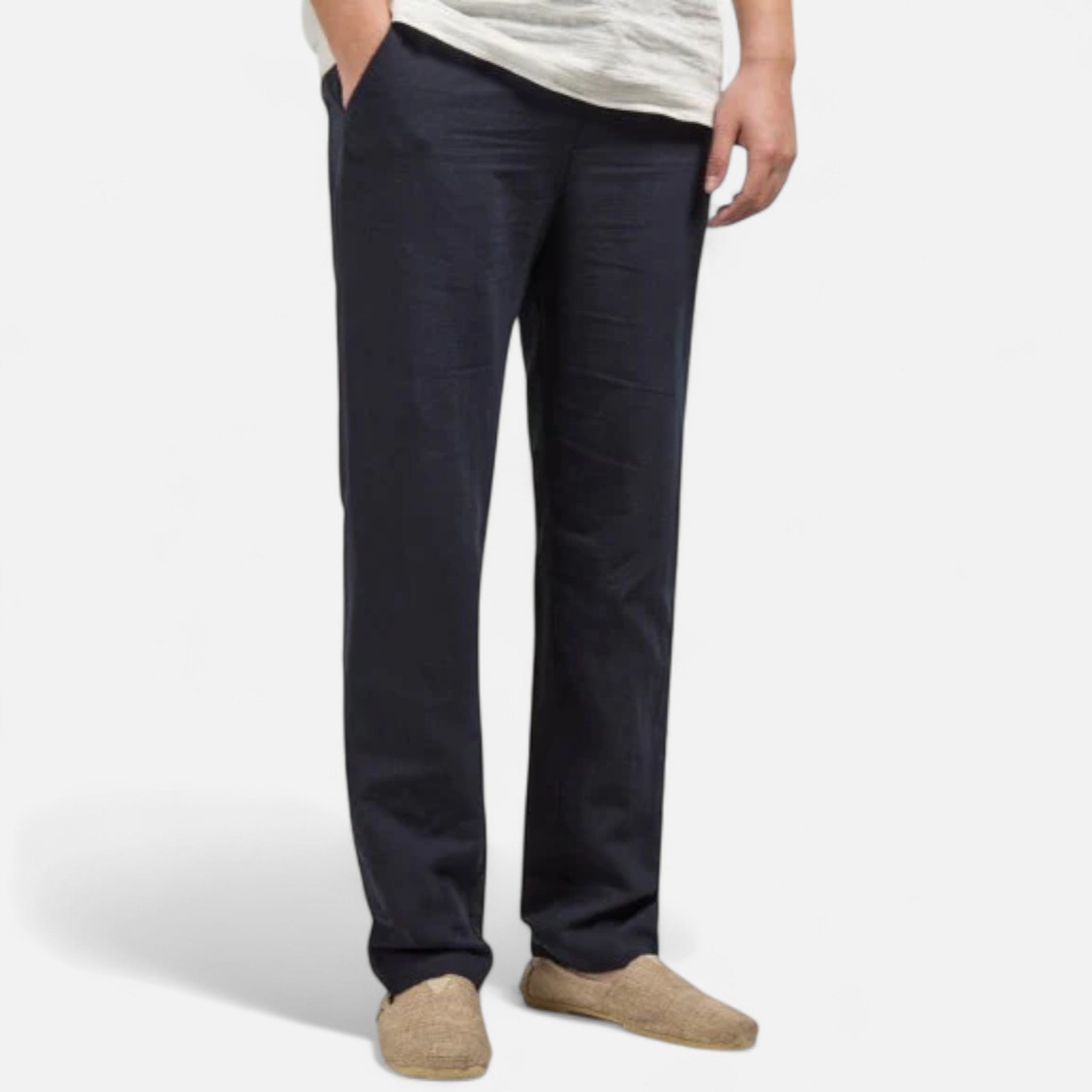 Eloura | Men’s Linen Trousers – Breathable Ease, Tailored Simplicity