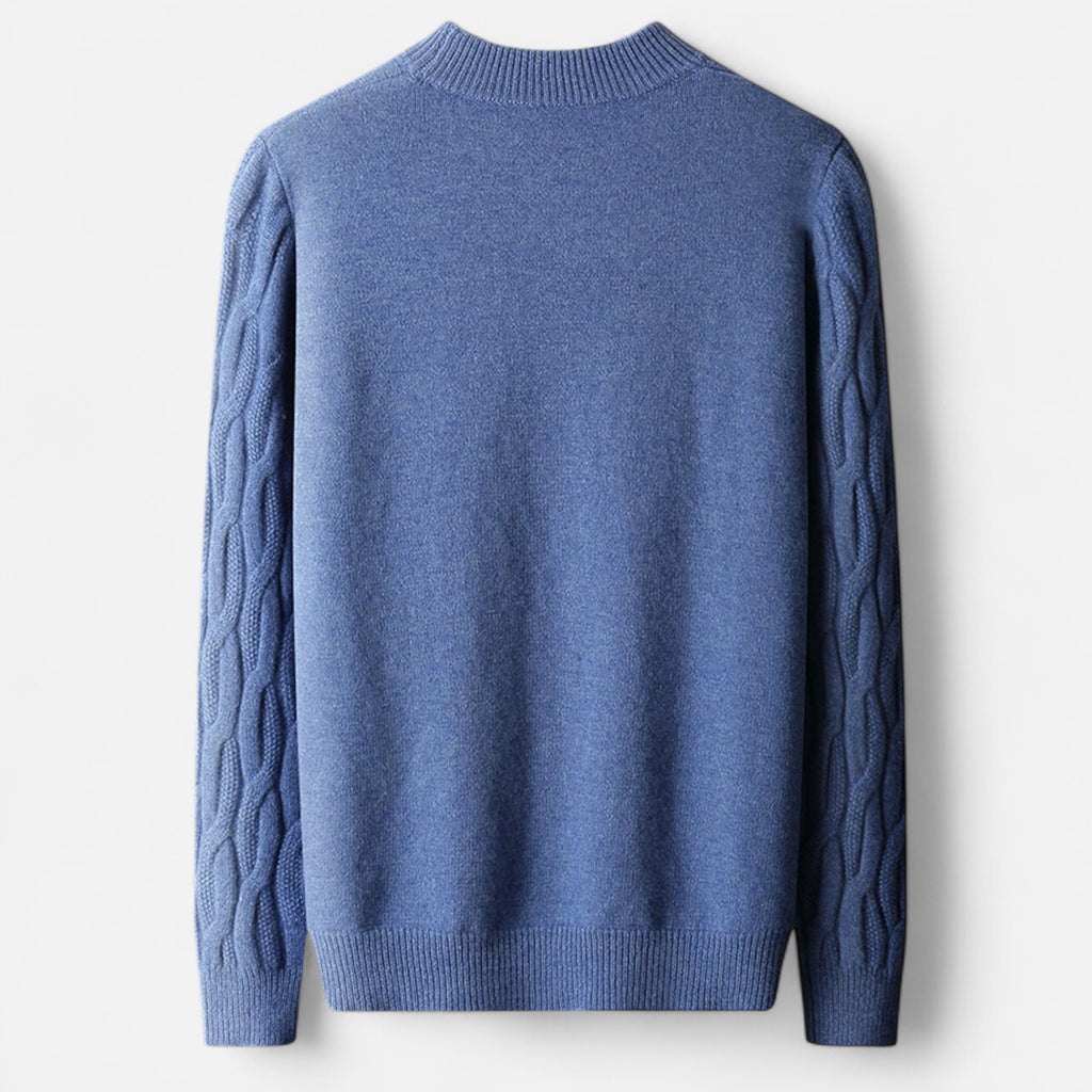 Eloura | Men’s Wool Sweater – Mid-Height Collar, Timeless Warmth