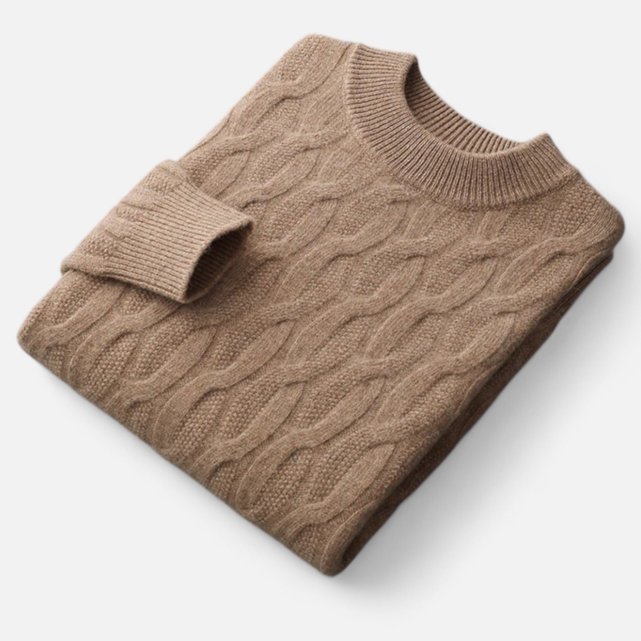 Eloura | Men’s Wool Sweater – Mid-Height Collar, Timeless Warmth