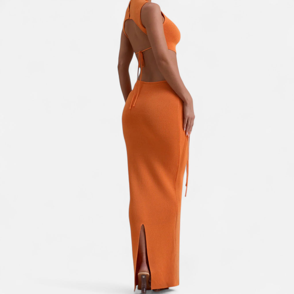 Eloura | Women’s Orange Co-Ord Set – Bold Simplicity, Effortless Harmony