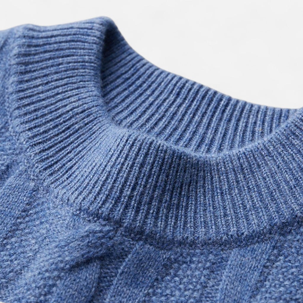 Eloura | Men’s Wool Sweater – Mid-Height Collar, Timeless Warmth
