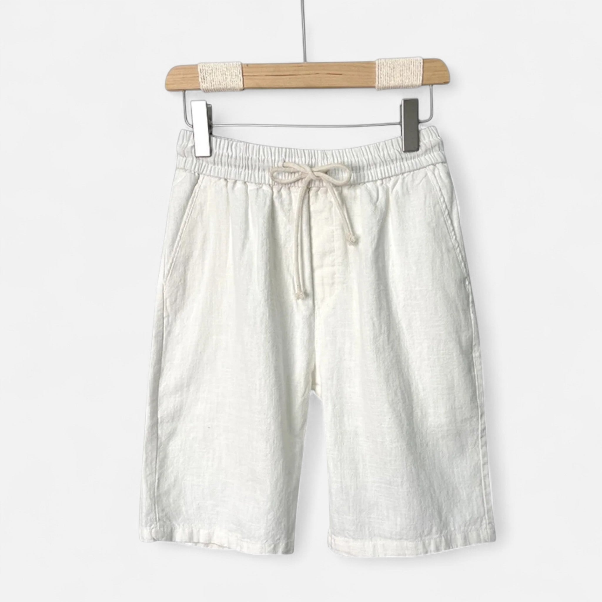 Eloura | Linen Shorts – Light Texture, Effortless Summer Poise