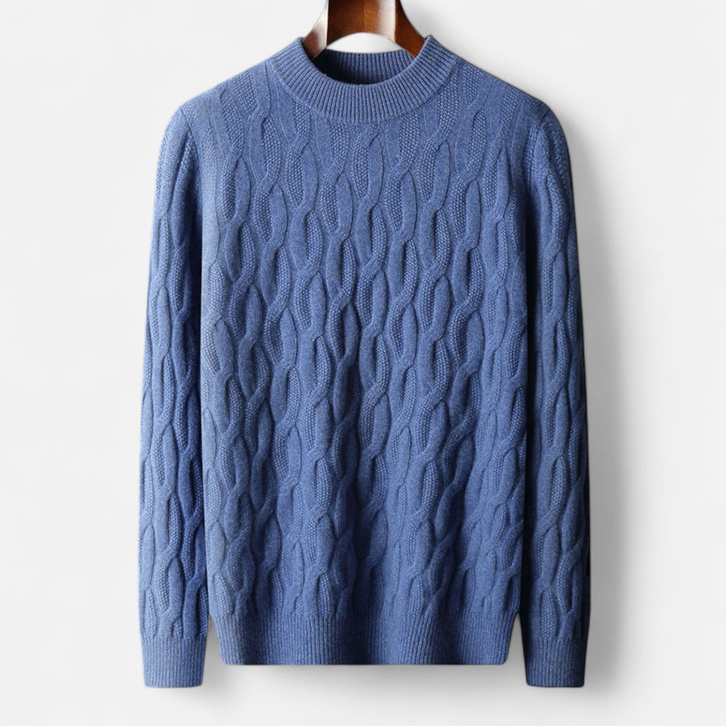 Eloura | Men’s Wool Sweater – Mid-Height Collar, Timeless Warmth