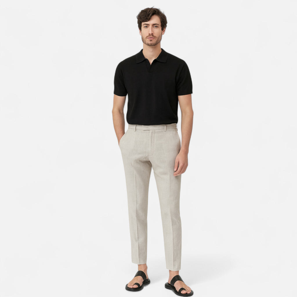 Eloura | Men’s Linen Trousers – Breathable Ease, Tailored Simplicity
