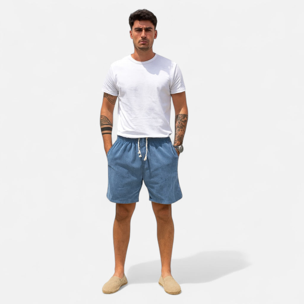 Eloura | Men’s Cotton-Blend Shorts – Breathable Ease, Modern Versatility