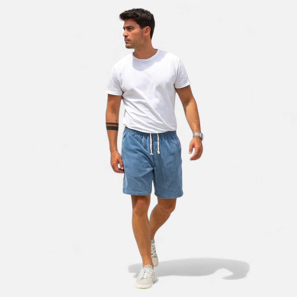 Eloura | Men’s Cotton-Blend Shorts – Breathable Ease, Modern Versatility