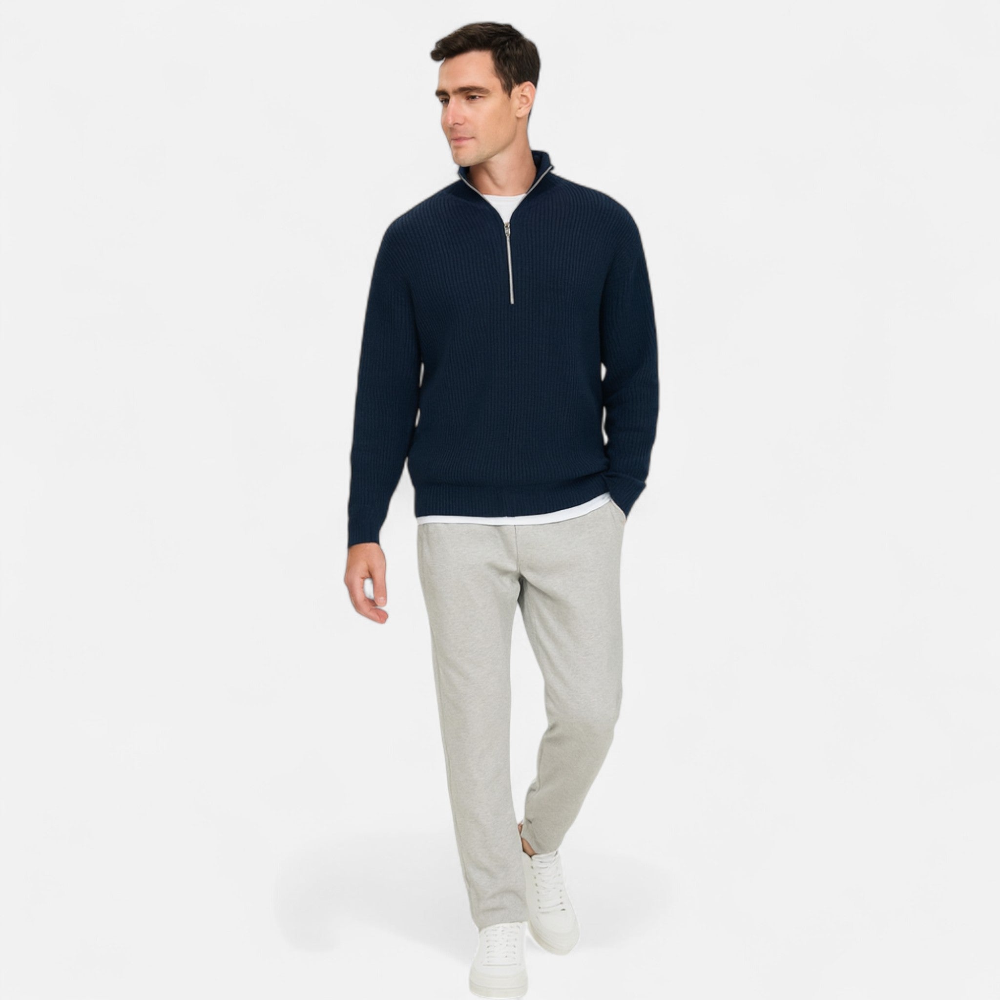 Eloura | Half-Zip Sweater – Casual Precision, Refined Warmth