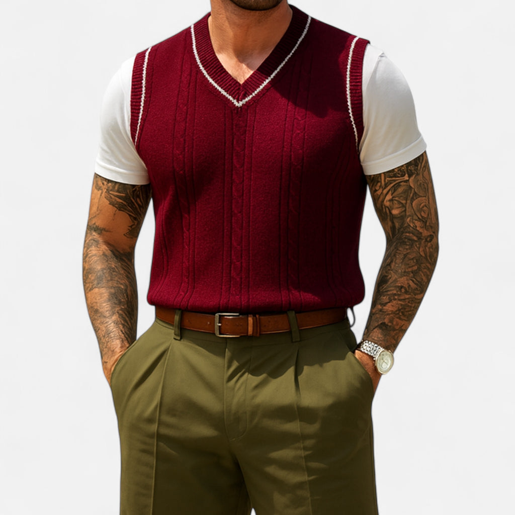 Eloura | Sleeveless Sweater – Layered Ease, Contemporary Refinement