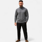 Eloura | Men’s Knitted Sweater – Half-High Collar, Refined Warmth