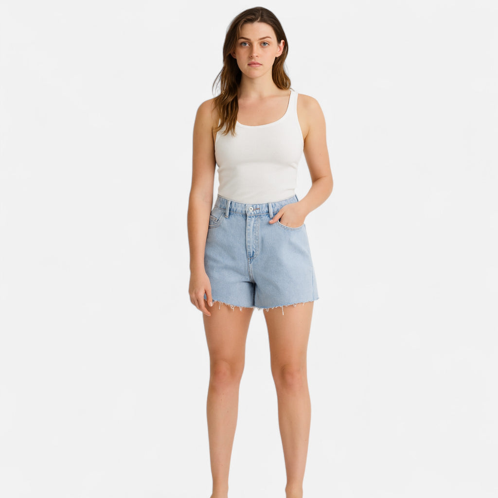 Eloura | Women’s Loose Denim Shorts – Summer Ease, Timeless Appeal