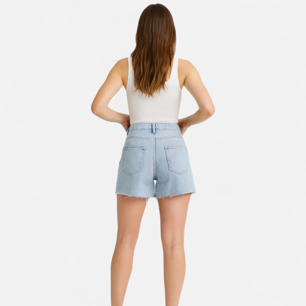 Eloura | Women’s Loose Denim Shorts – Summer Ease, Timeless Appeal