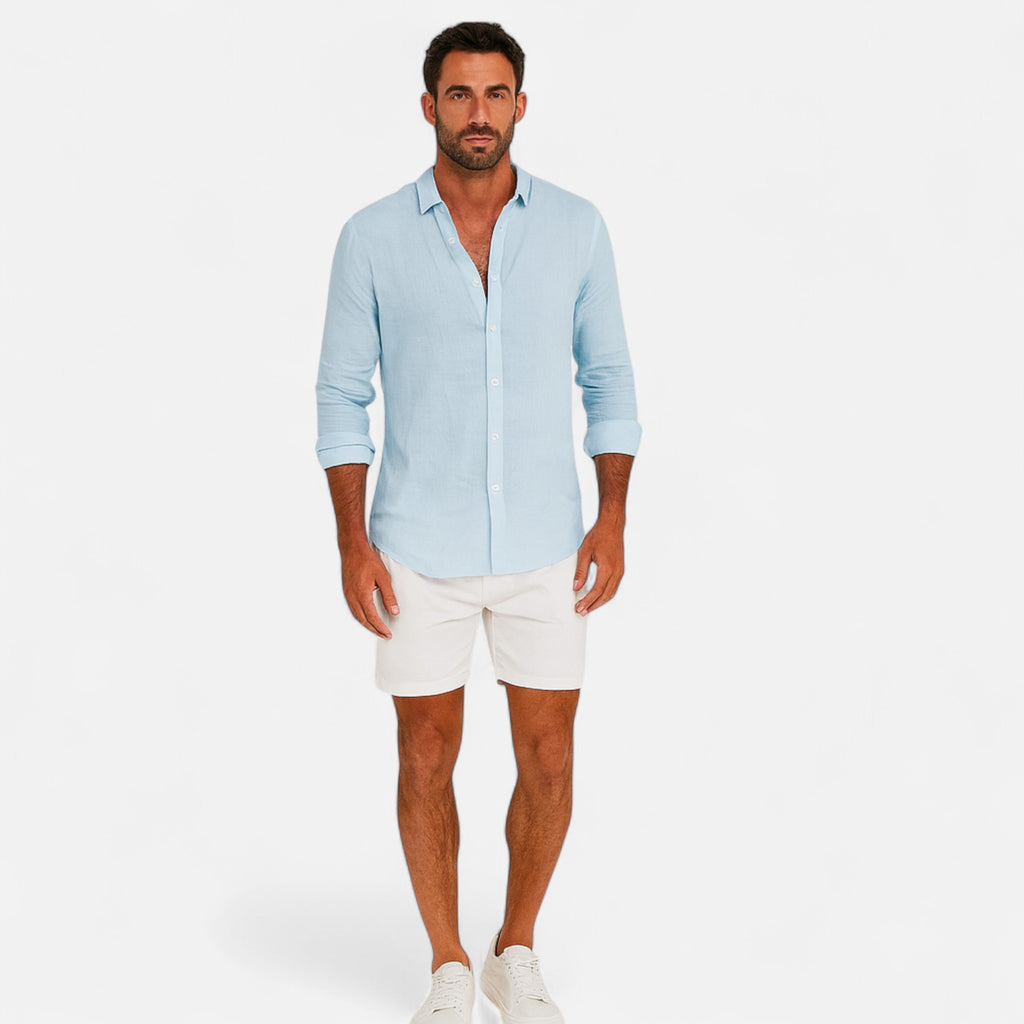 Eloura | Men’s Linen Shirt – Breathable Ease, Timeless Refinement