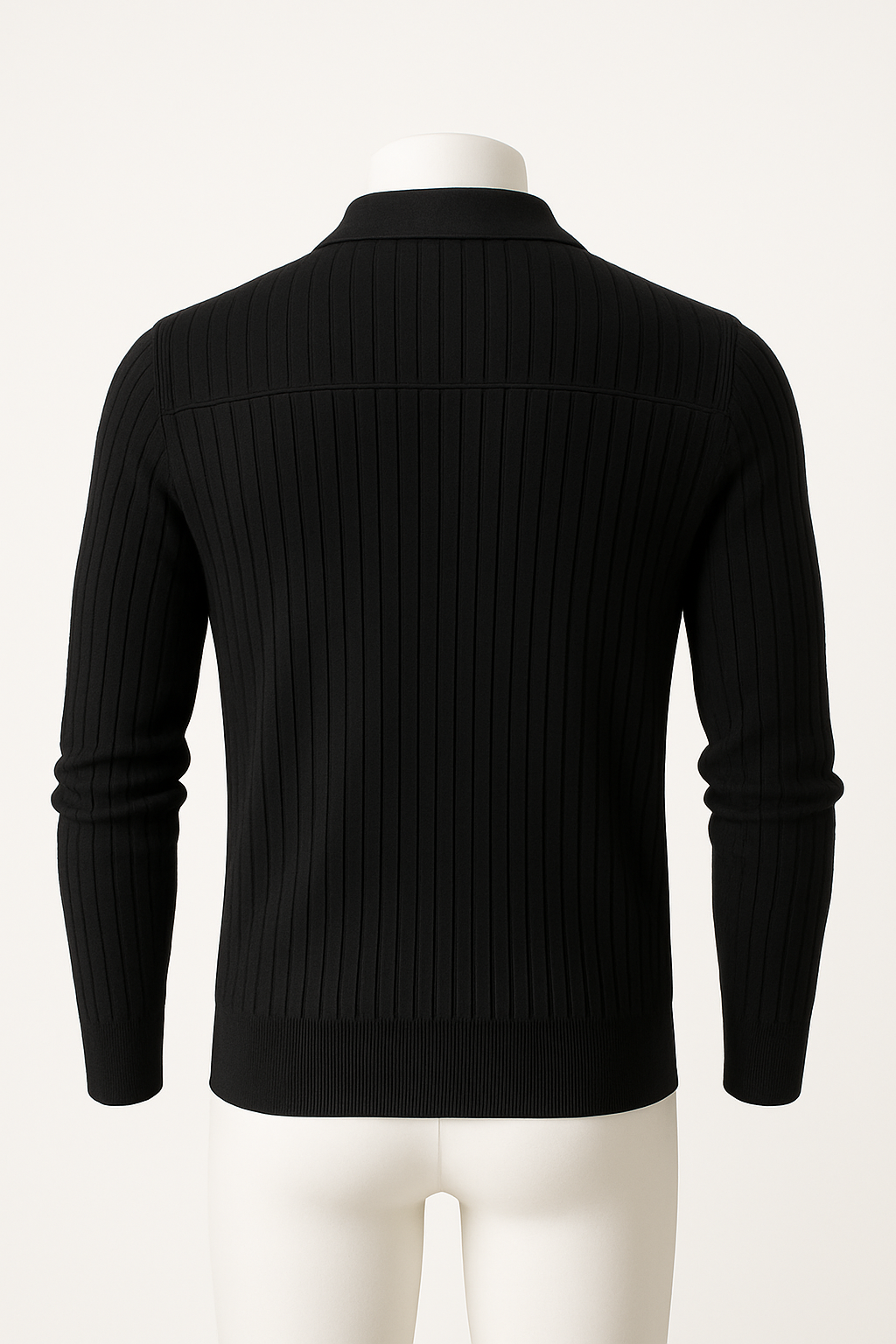 Eloura | Men’s Ribbed Knit Polo Shirt— Refined Texture, Effortless Class