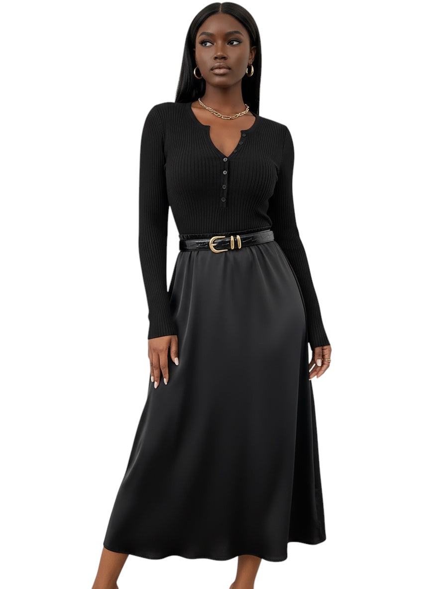 Eloura | Women's Ribbed Button-Up Long Sleeve Top — Sleek, Sculpted & Effortlessly Chic