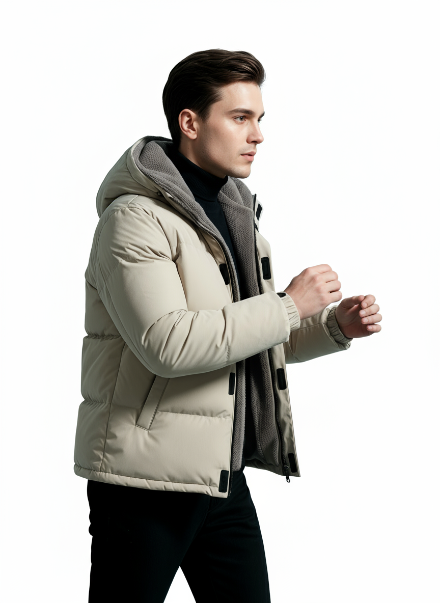 Eloura | Men’s Sherpa-Lined Winter Jacket– Ultimate Warmth, Urban Edge
