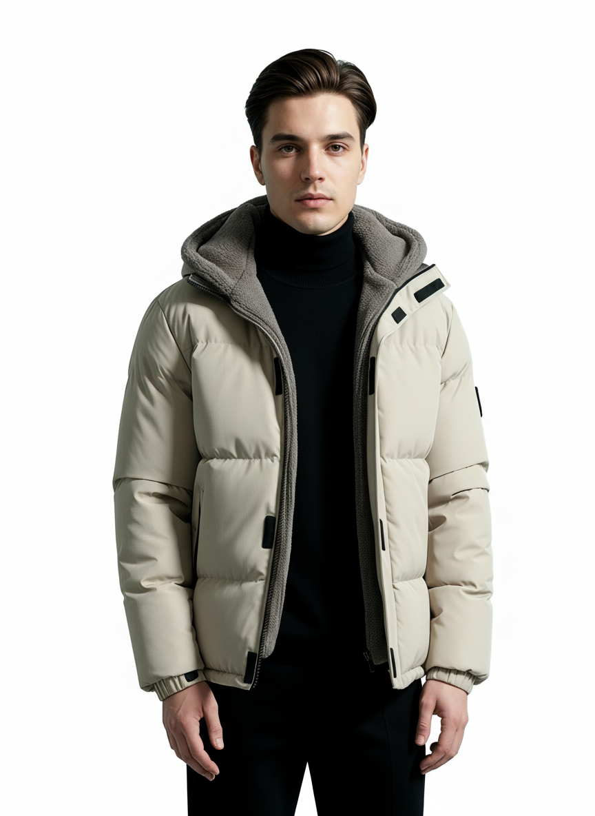 Eloura | Men’s Sherpa-Lined Winter Jacket– Ultimate Warmth, Urban Edge
