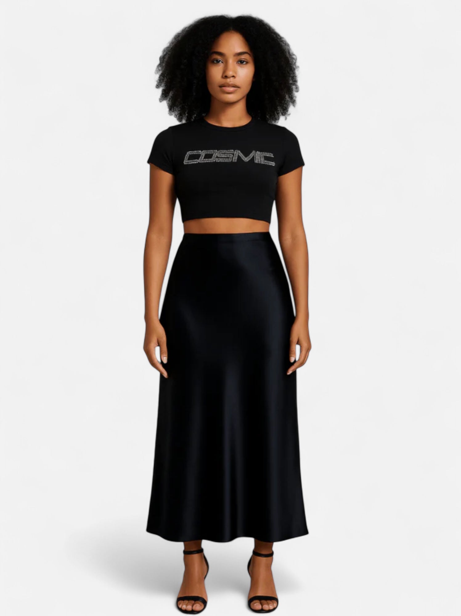 Eloura | Women's Satin High Waist Elegant Skirt