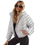 Eloura | Women’s Cropped Puffer Coat – Sporty, Sleek & Winter-Ready