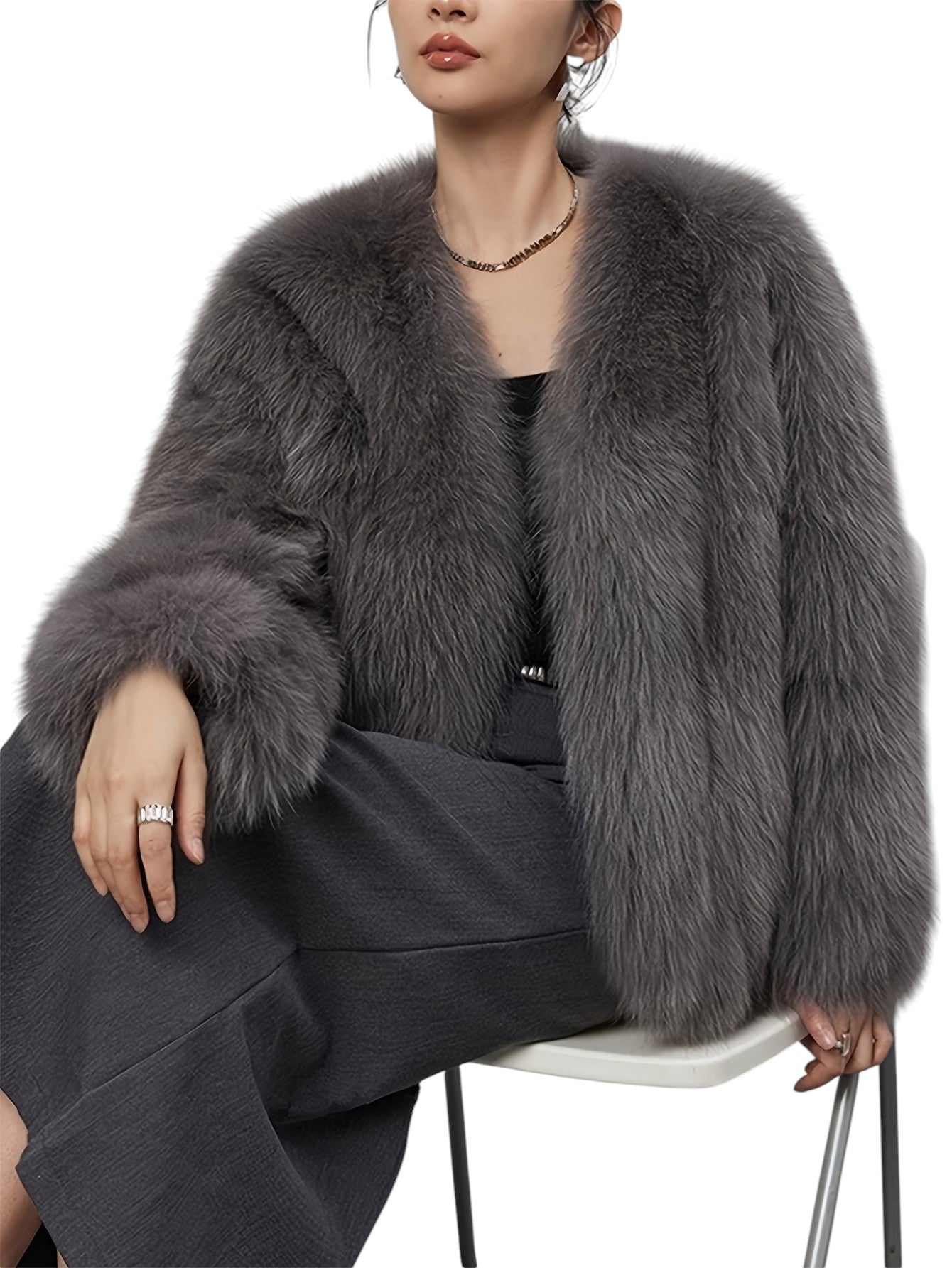 Eloura | Women’s Luxe Faux Fur Coat – Plush, Elegant & Winter-Ready
