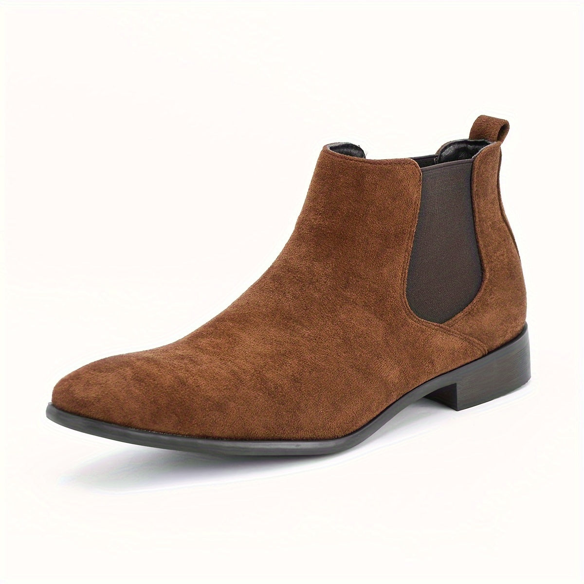 Eloura | Men’s Suede Chelsea Boots – Sandstone Edition