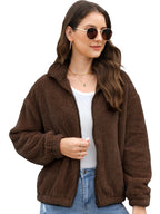 Eloura | Women’s Cozy Zip-Up Fleece Jacket – Warm, Soft & Everyday Essential