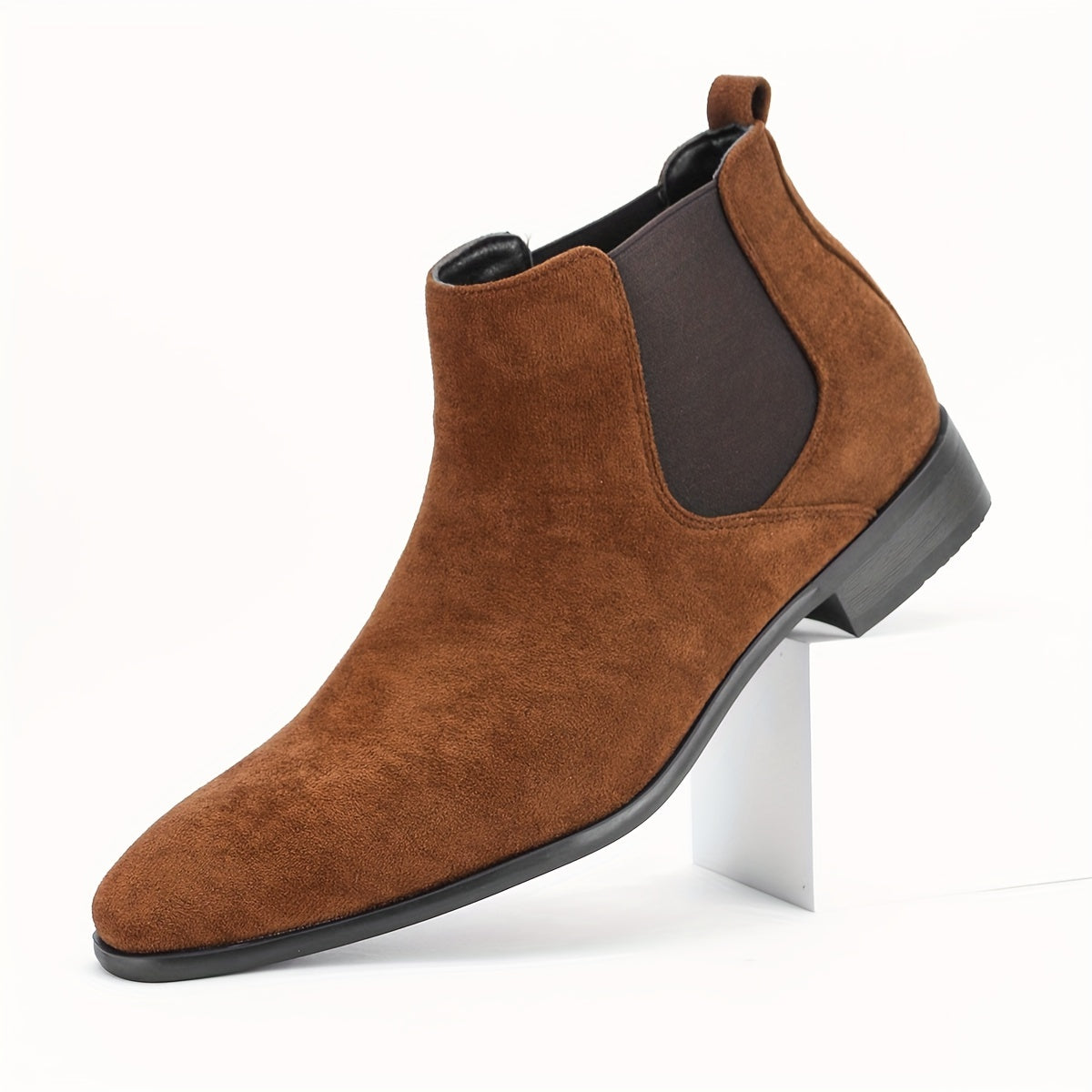 Eloura | Men’s Suede Chelsea Boots – Sandstone Edition
