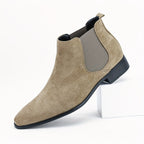 Eloura | Men’s Suede Chelsea Boots – Sandstone Edition