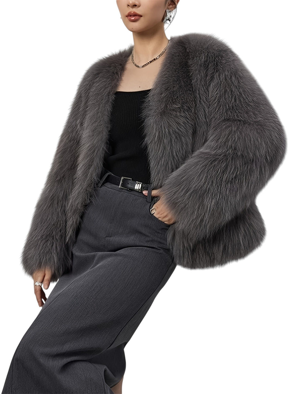 Eloura | Women’s Luxe Faux Fur Coat – Plush, Elegant & Winter-Ready
