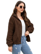 Eloura | Women’s Cozy Zip-Up Fleece Jacket – Warm, Soft & Everyday Essential