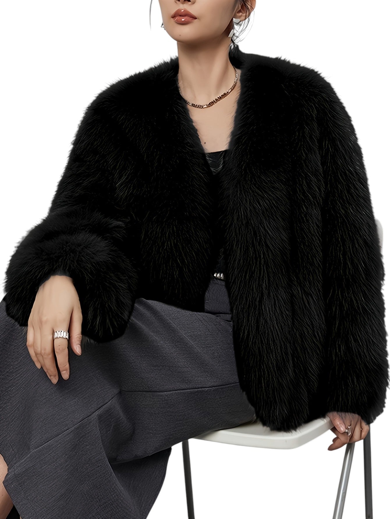 Eloura | Women’s Luxe Faux Fur Coat – Plush, Elegant & Winter-Ready