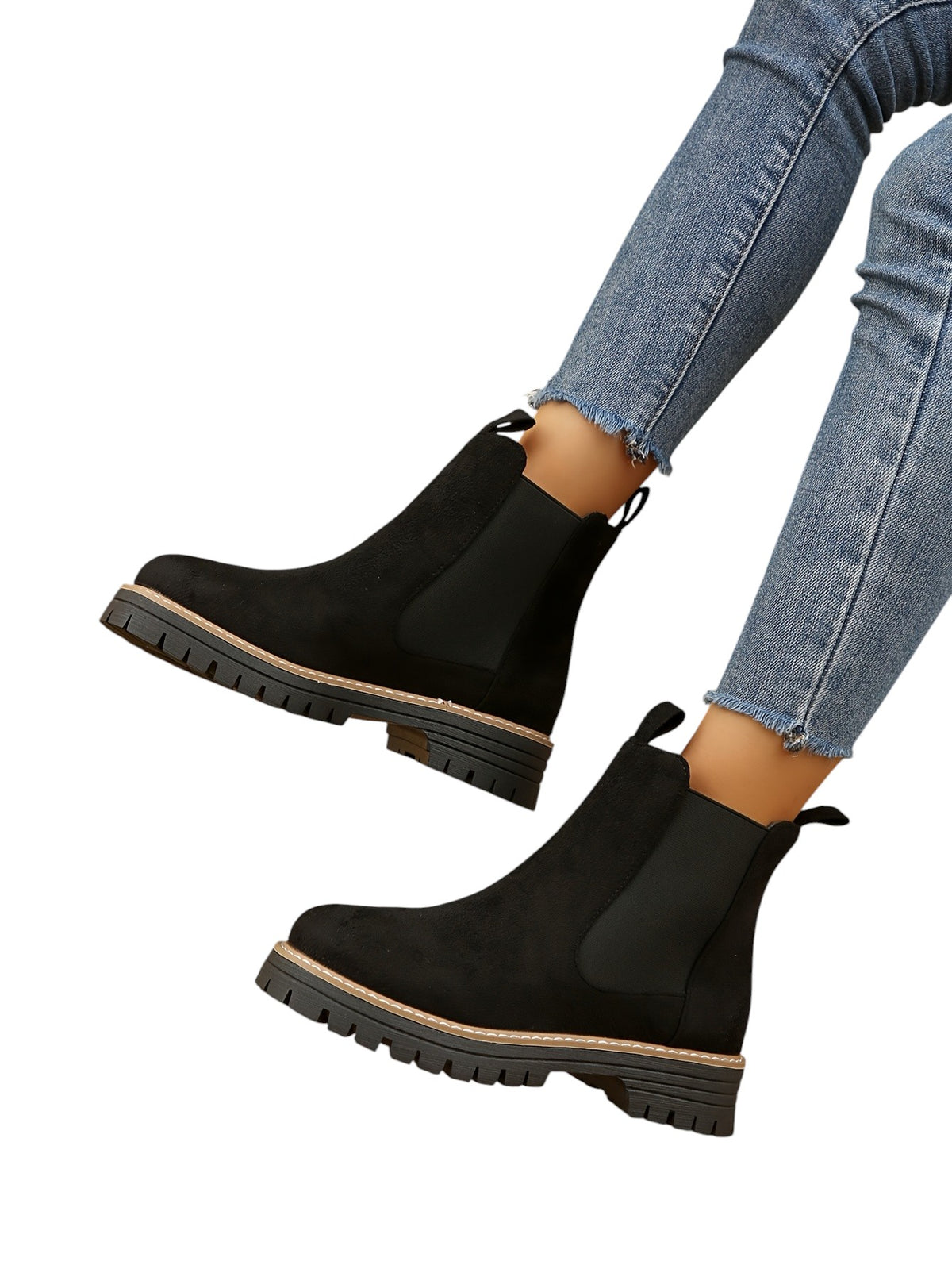 Eloura | Women’s Suede Chelsea Ankle Boots – Casual, Comfy & Everyday Chic