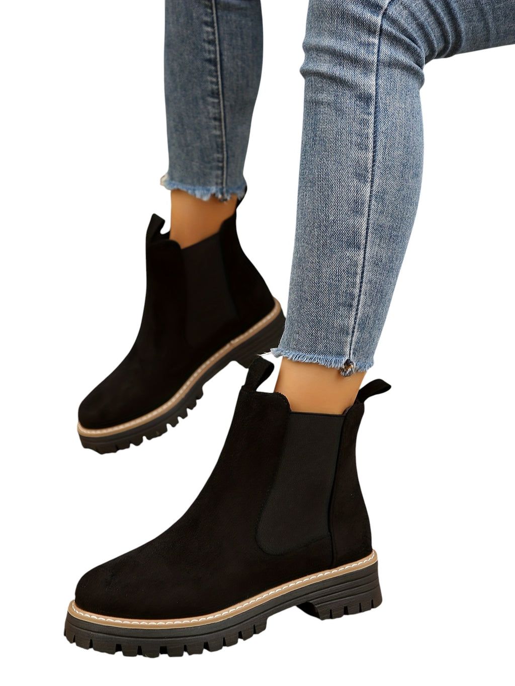 Eloura | Women’s Suede Chelsea Ankle Boots – Casual, Comfy & Everyday Chic