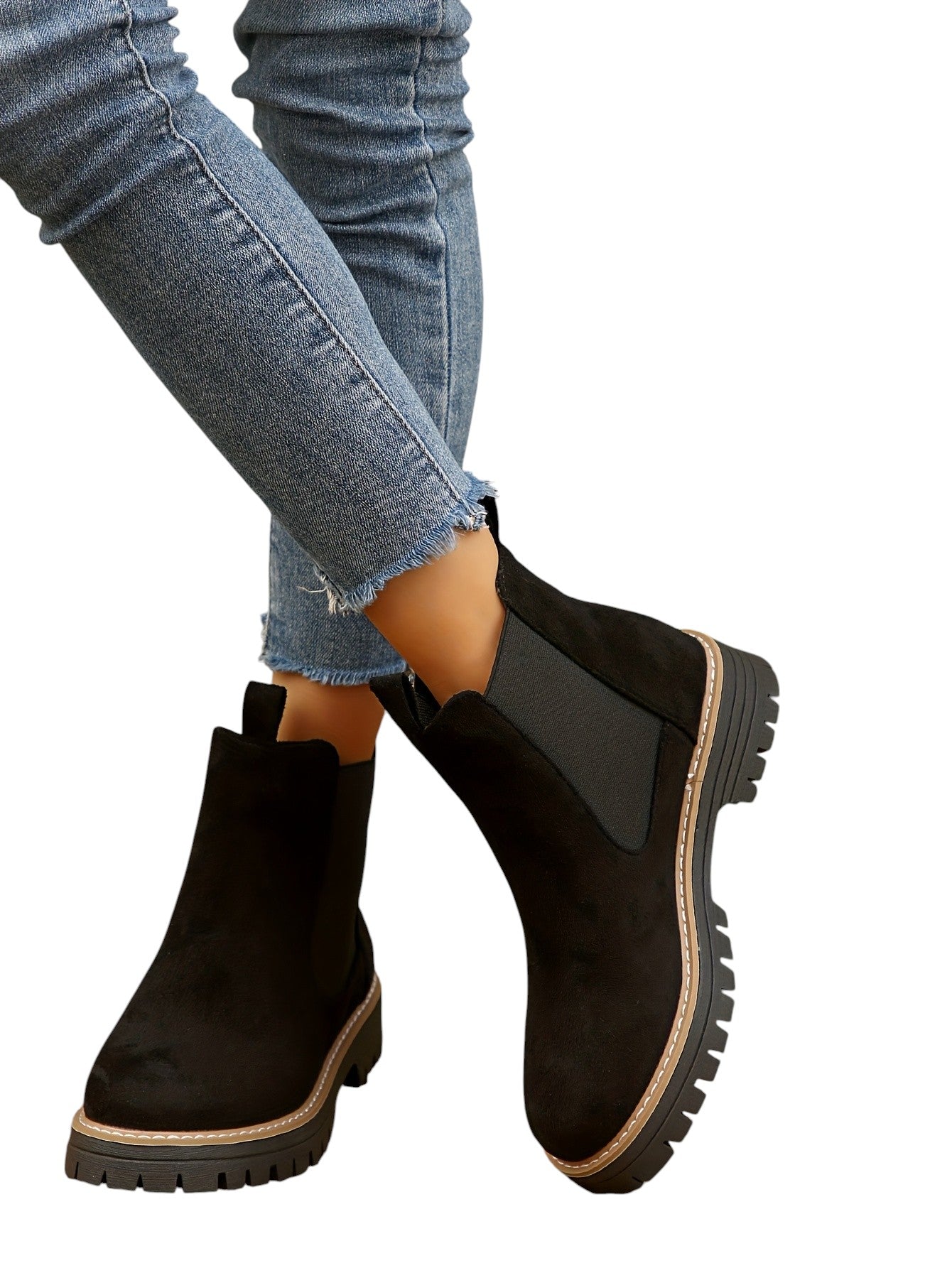 Eloura | Women’s Suede Chelsea Ankle Boots – Casual, Comfy & Everyday Chic