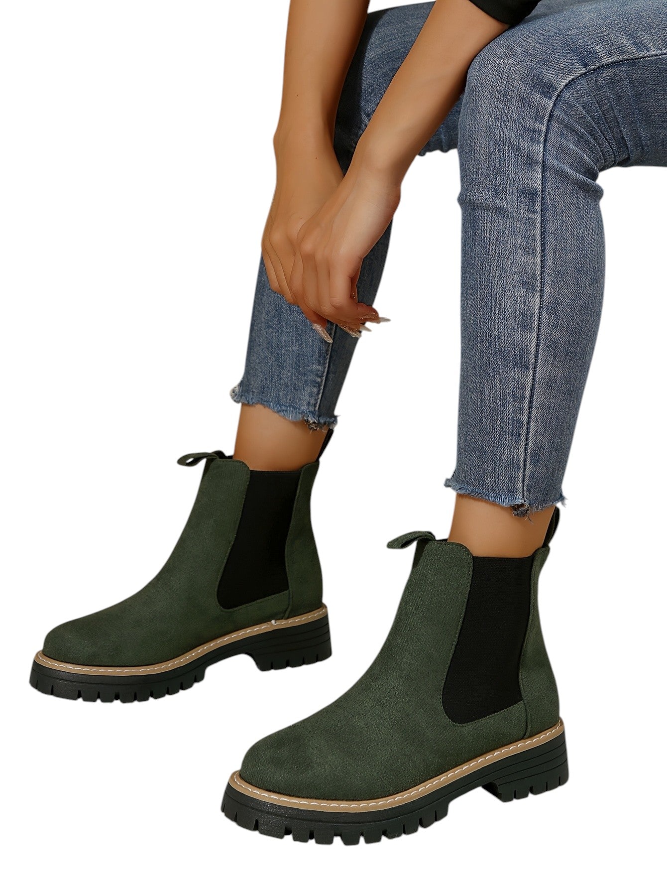 Eloura | Women’s Suede Chelsea Ankle Boots – Casual, Comfy & Everyday Chic