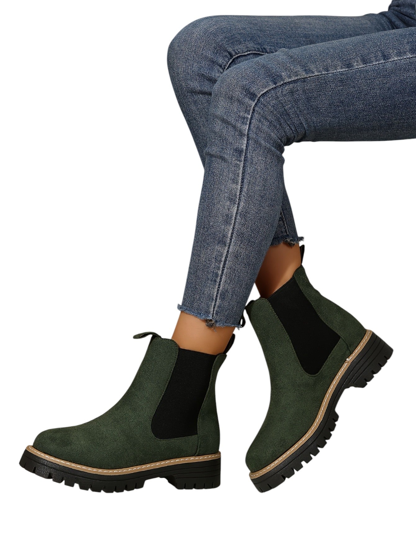 Eloura | Women’s Suede Chelsea Ankle Boots – Casual, Comfy & Everyday Chic