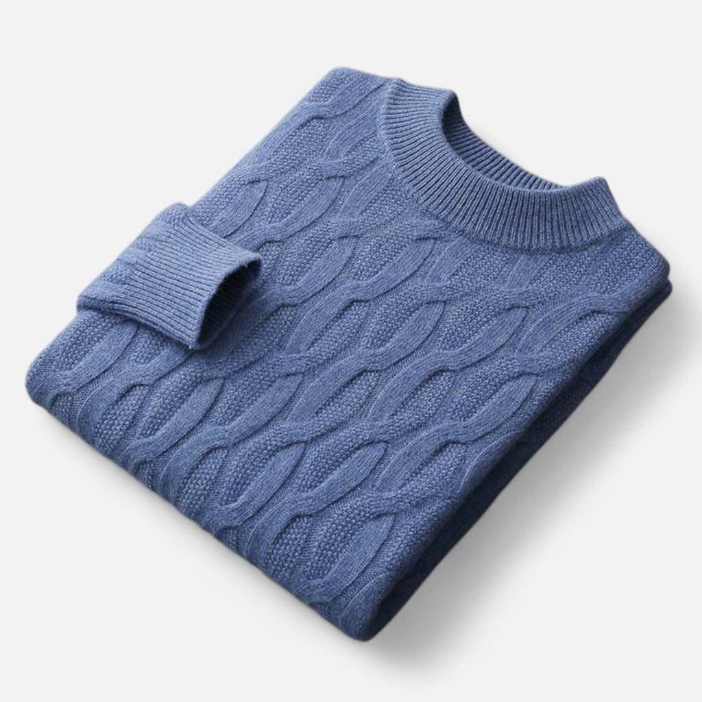 Eloura | Men’s Wool Sweater – Mid-Height Collar, Timeless Warmth