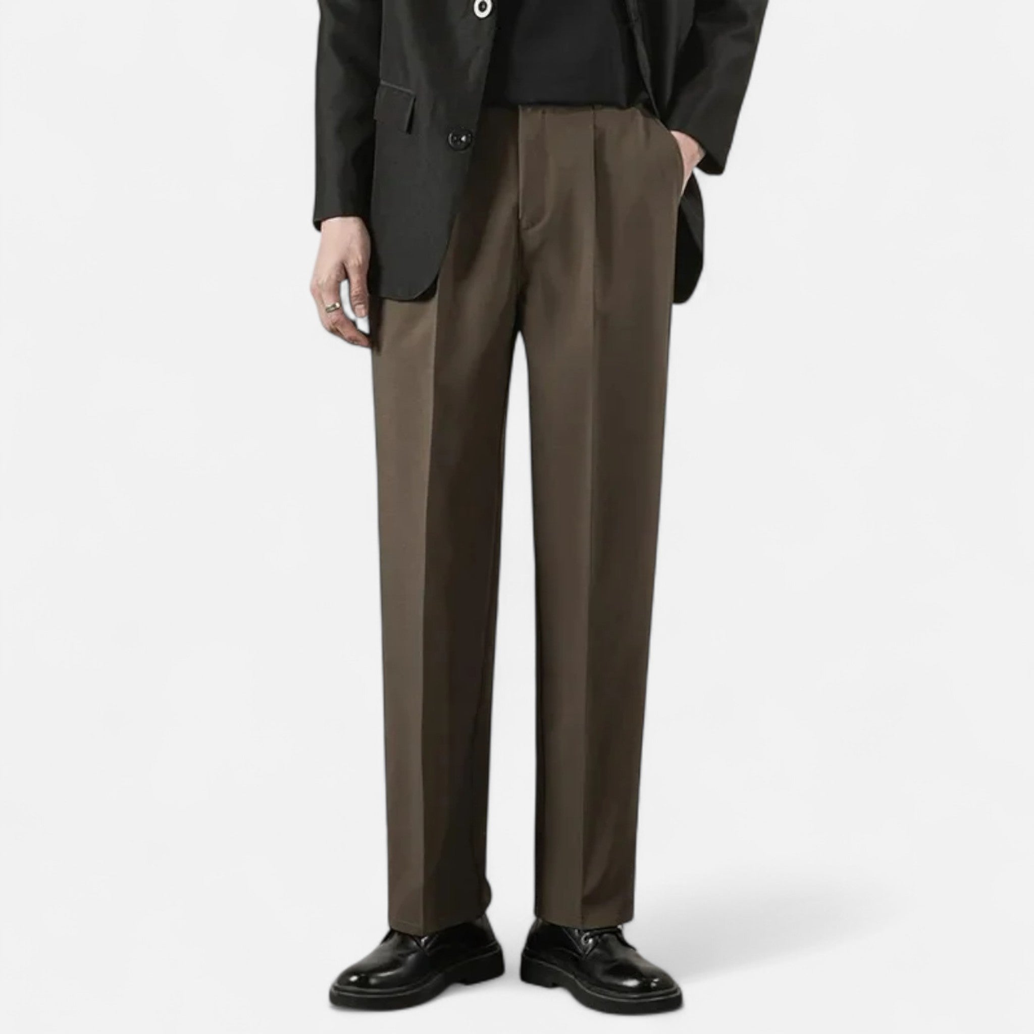 Eloura | Men’s Fitted Dress Trousers – Tailored Precision, Timeless Authority