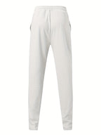 Eloura | Men’s Textured Slim-Fit Drawstring Trousers — Minimal, Refined & Effortlessly Modern