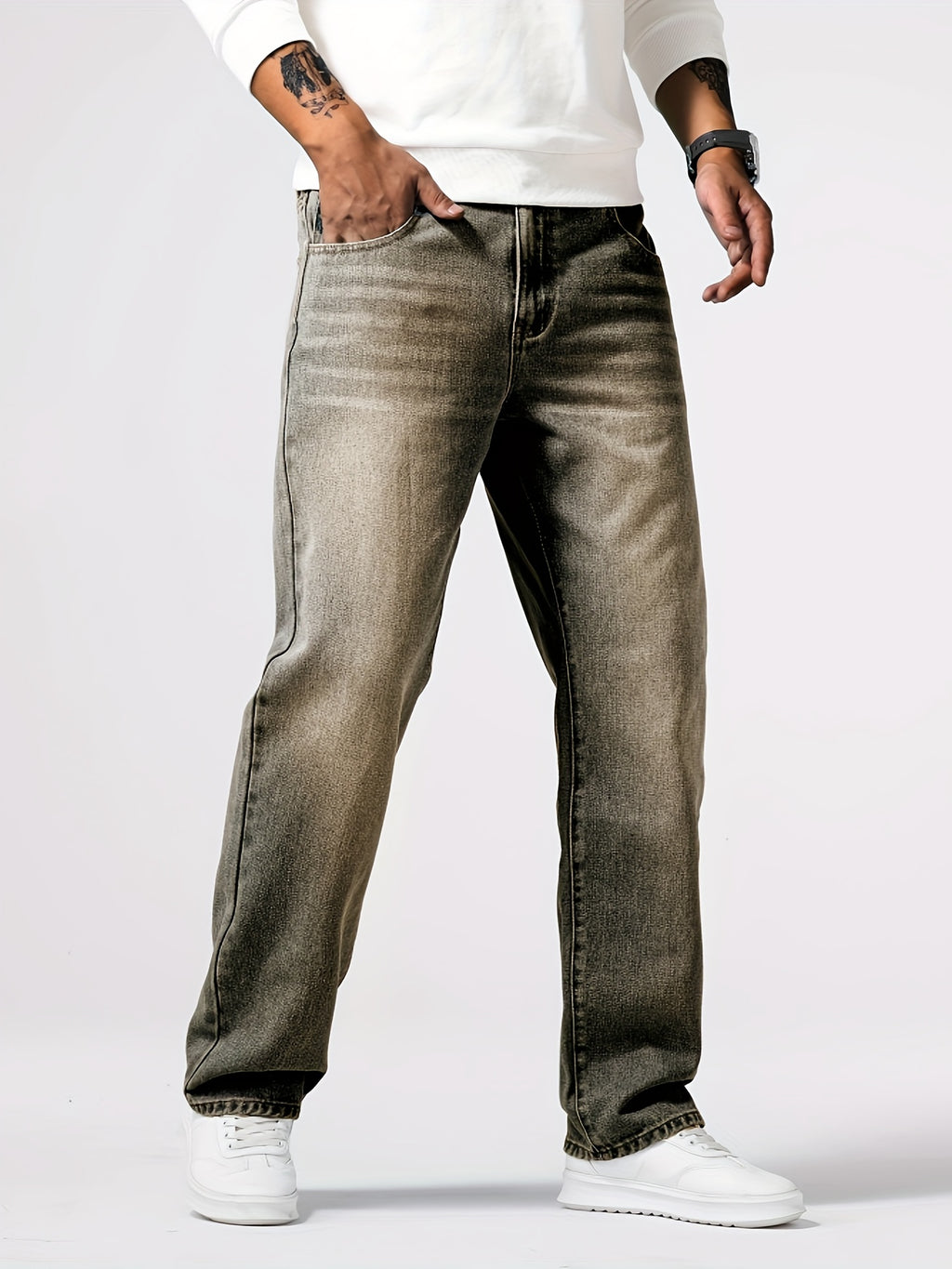 Eloura | Men’s Relaxed Straight-Leg Denim Jeans — Classic, Durable & Effortless