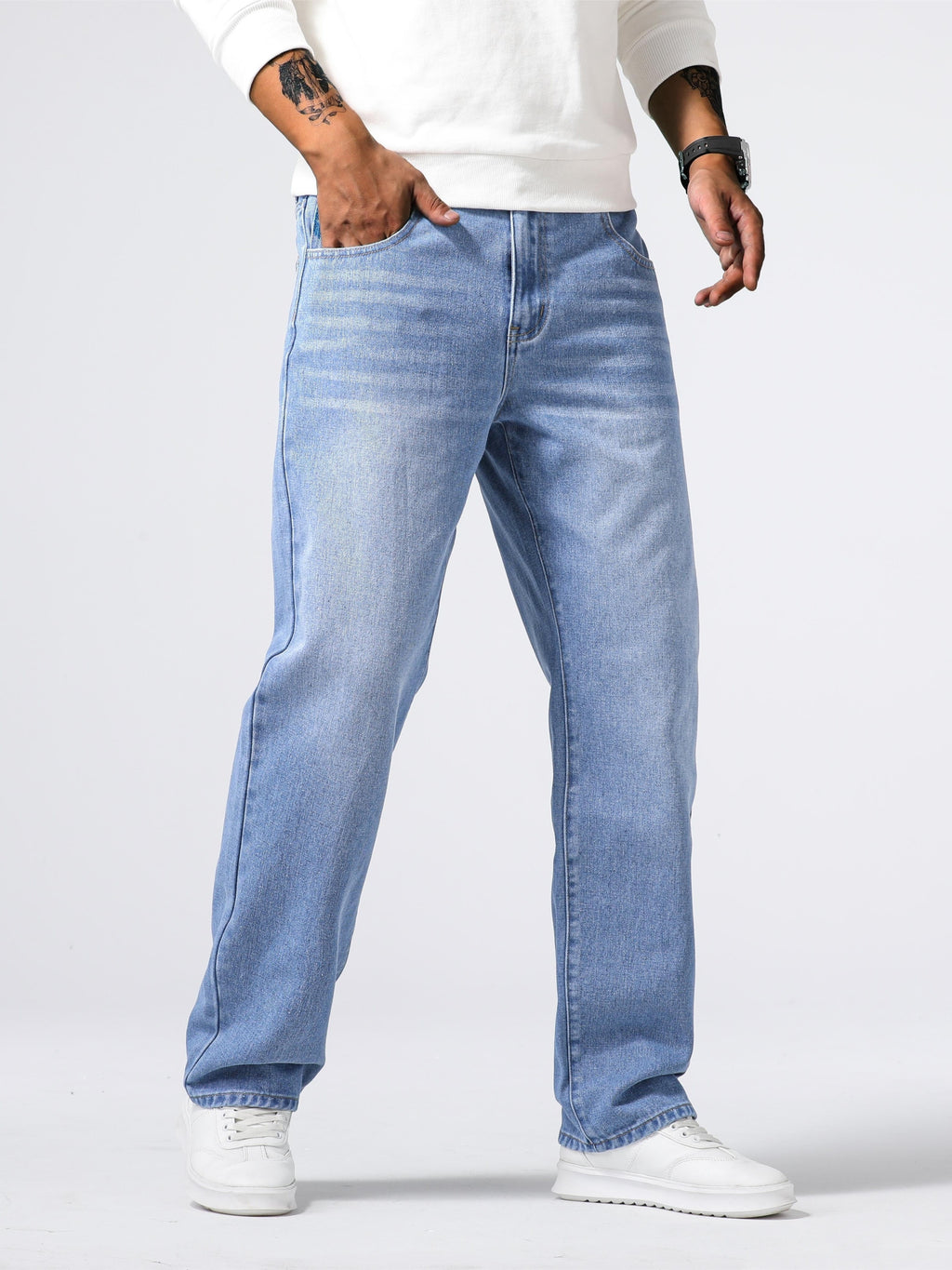 Eloura | Men’s Relaxed Straight-Leg Denim Jeans — Classic, Durable & Effortless
