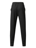 Eloura | Men’s Textured Slim-Fit Drawstring Trousers — Minimal, Refined & Effortlessly Modern