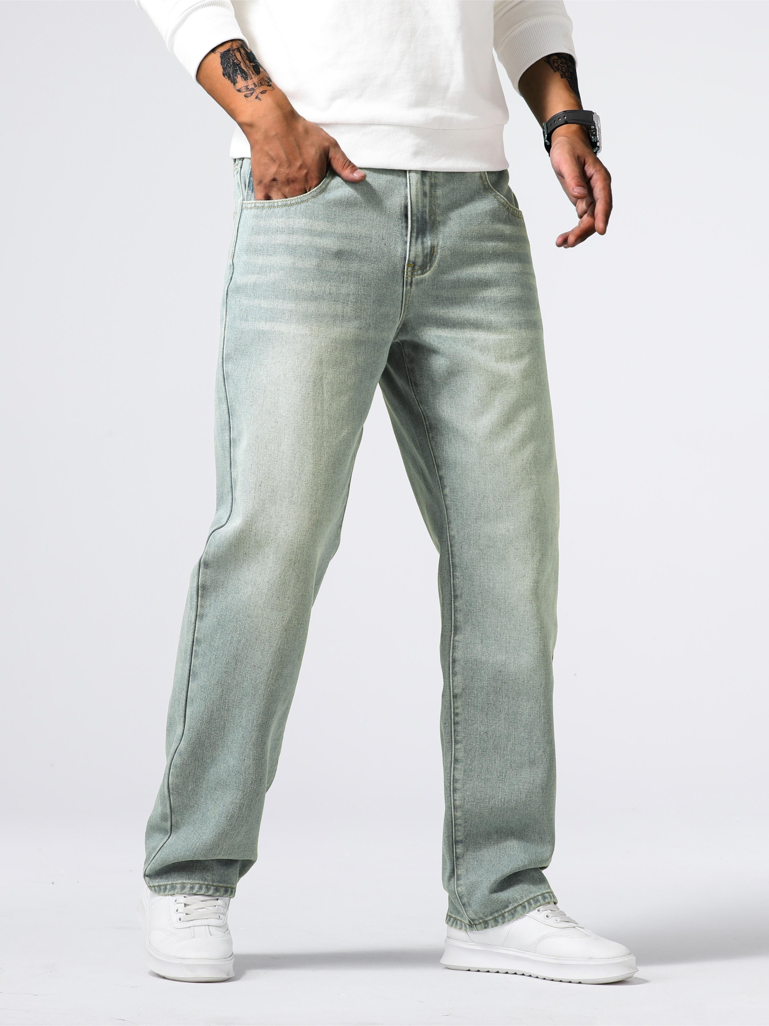 Eloura | Men’s Relaxed Straight-Leg Denim Jeans — Classic, Durable & Effortless