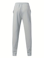 Eloura | Men’s Textured Slim-Fit Drawstring Trousers — Minimal, Refined & Effortlessly Modern