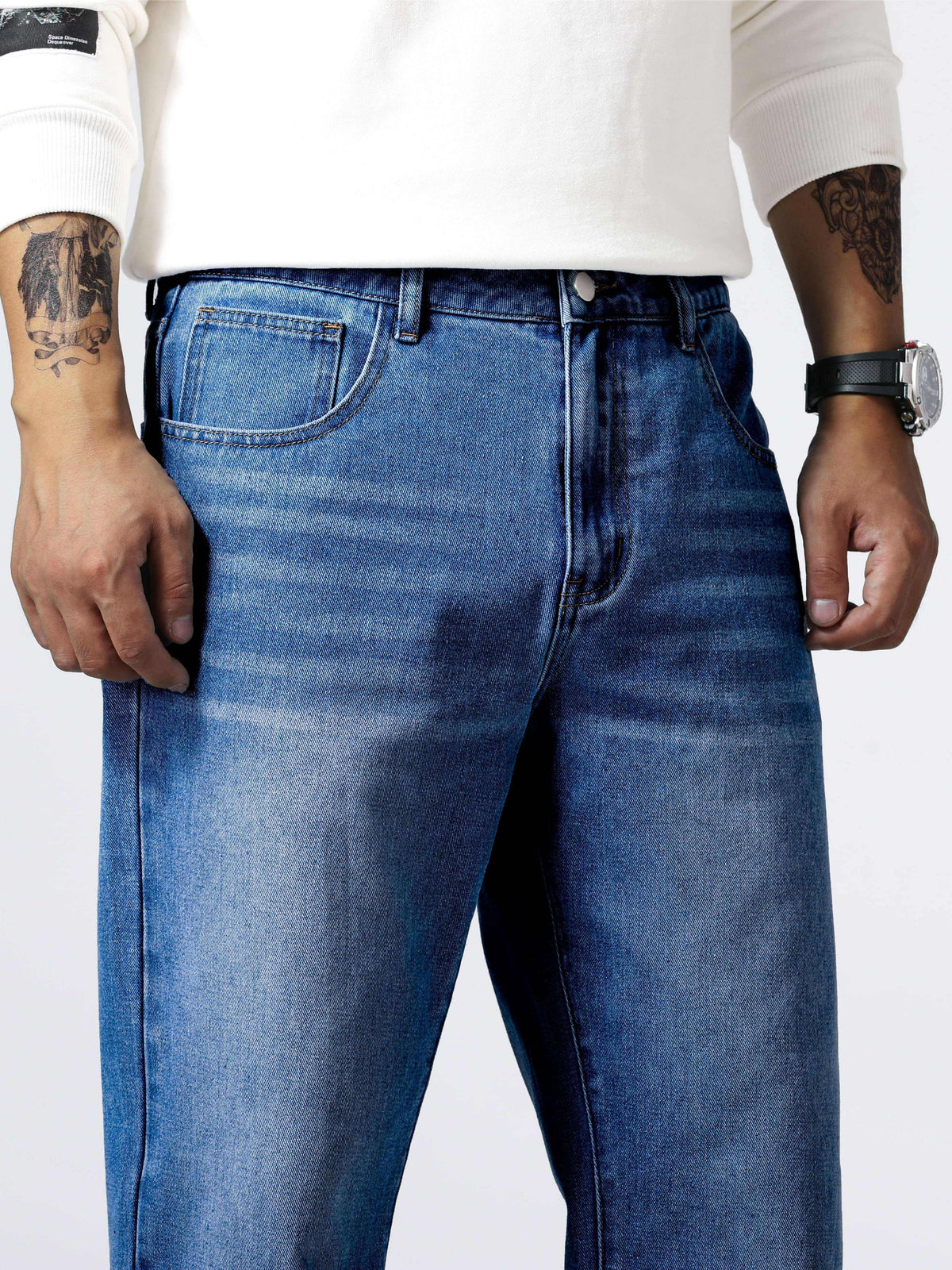 Eloura | Men’s Relaxed Straight-Leg Denim Jeans — Classic, Durable & Effortless
