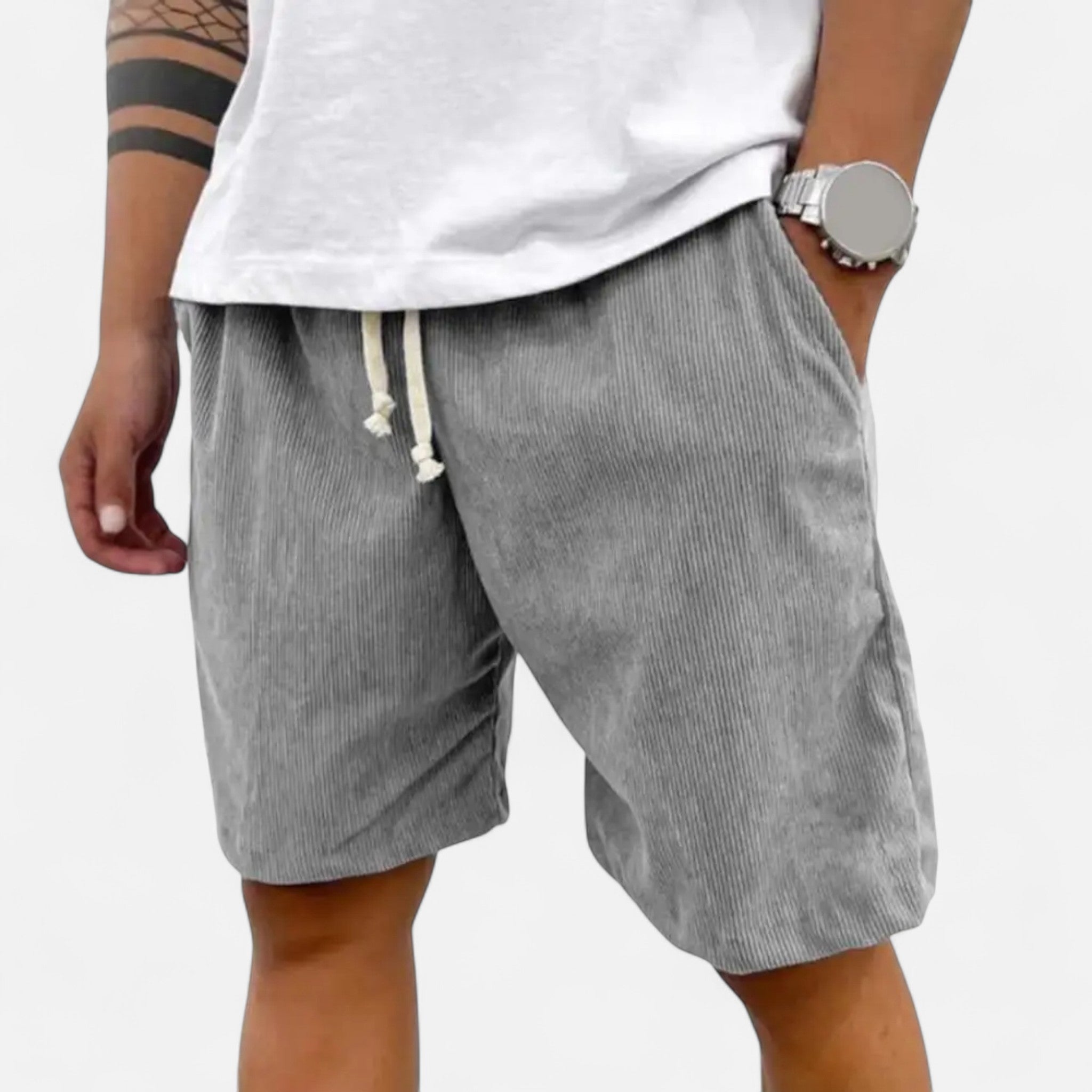 Eloura | Men’s Cotton-Blend Shorts – Breathable Ease, Modern Versatility