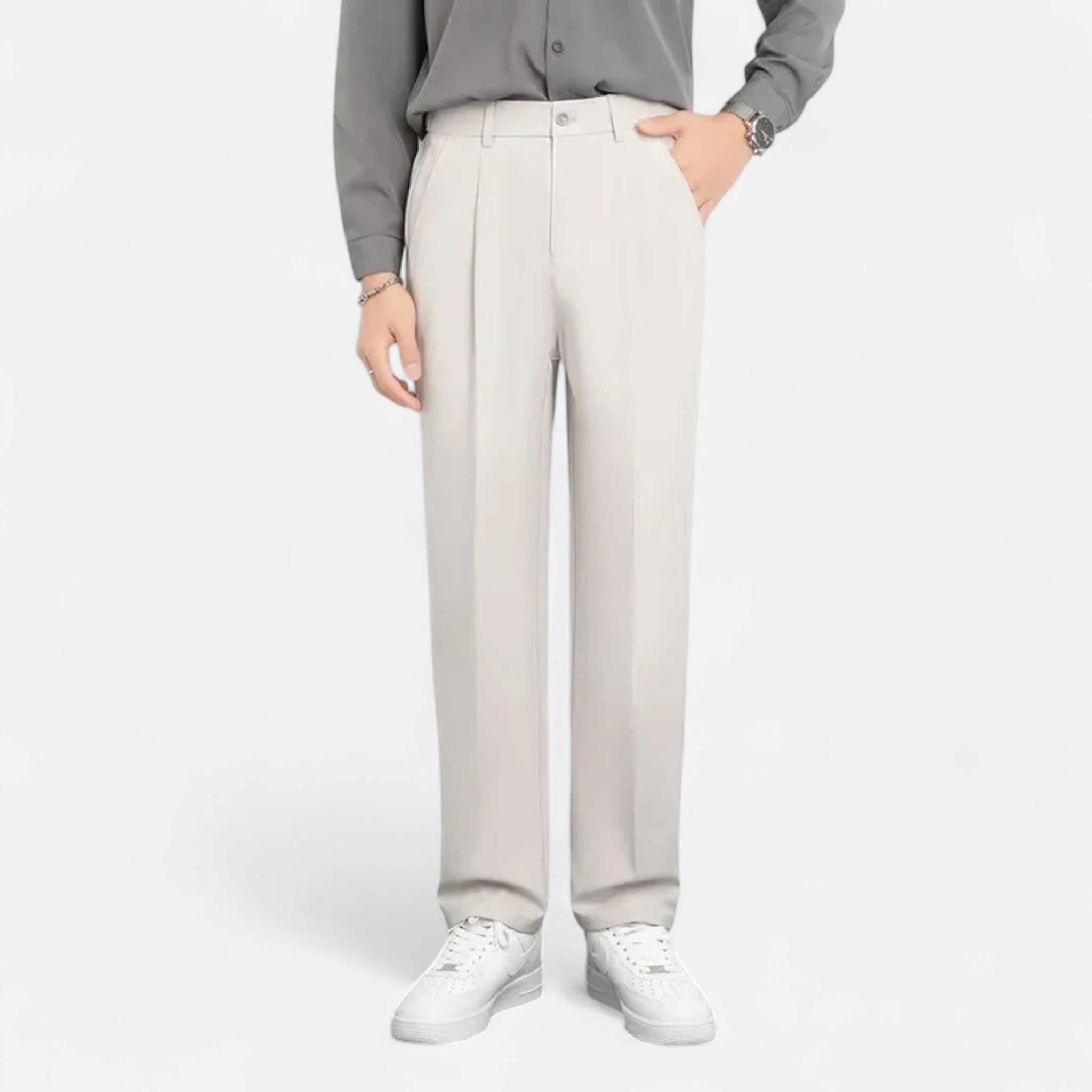 Eloura | Men’s Fitted Dress Trousers – Tailored Precision, Timeless Authority