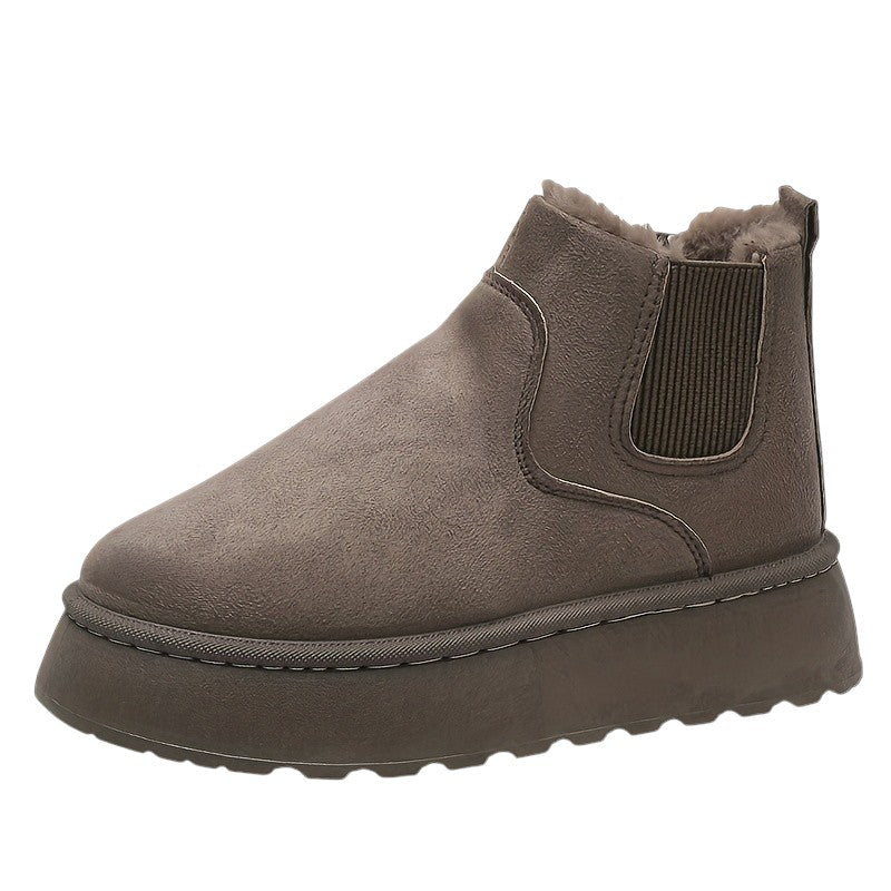 Eloura | Women’s Cozy Plush-Lined Winter Slip-On Boots – Warm, Soft & Easy-Wear Comfort